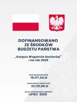 Korpus wsparcia seniorów 2026